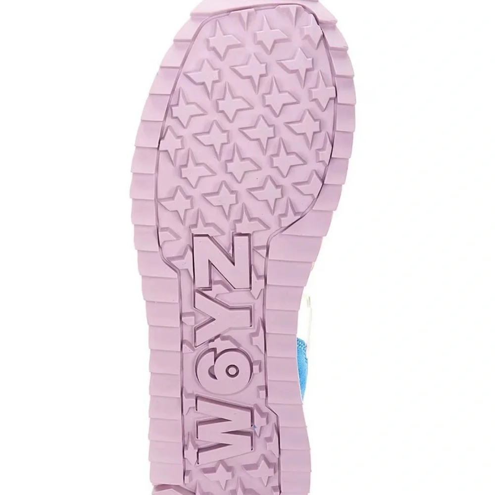 W6YZ      Yak suede colorblock retro platform sneakers - Picture 6 of 12